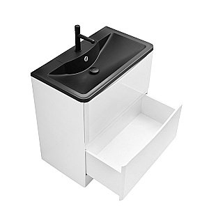 Тумба с раковиной BelBagno ACQUA 80 напольная Bianco Lucido для ванной в интернет-магазине Sanbest