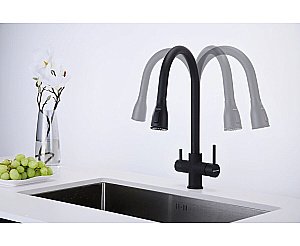 Смеситель для кухни Paulmark Lange La214212-AN антрацит купить в интернет-магазине сантехники Sanbest