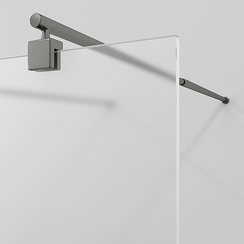 Душевое ограждение WasserKRAFT Vechte 60W44GR-MG 100 фиксатор графит/стекло матовое купить в интернет-магазине Sanbest