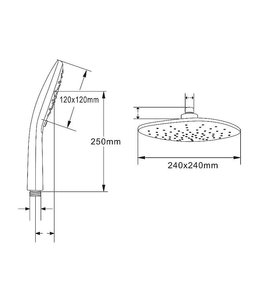 Душевая система Agger Beauty A2695000 хром купить в интернет-магазине сантехники Sanbest