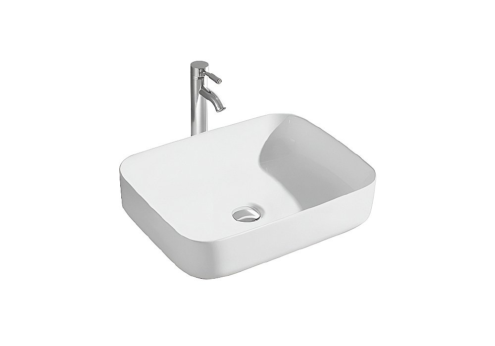 Раковина накладная Aquatek Вега 50 AQ5515-MW белая матовая купить в интернет-магазине Sanbest