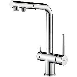 Смеситель для кухни Paulmark Serpentine Se213222-CR хром купить в интернет-магазине сантехники Sanbest