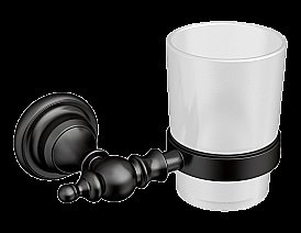 Стакан для зубных щеток CeramaLux Elegance 95802 черный матовый купить в интернет-магазине сантехники Sanbest