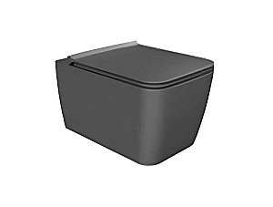 Унитаз подвесной Allen Brau Liberty 2 4.33007.AN антрацит матовый, безободковый купить в интернет-магазине Sanbest