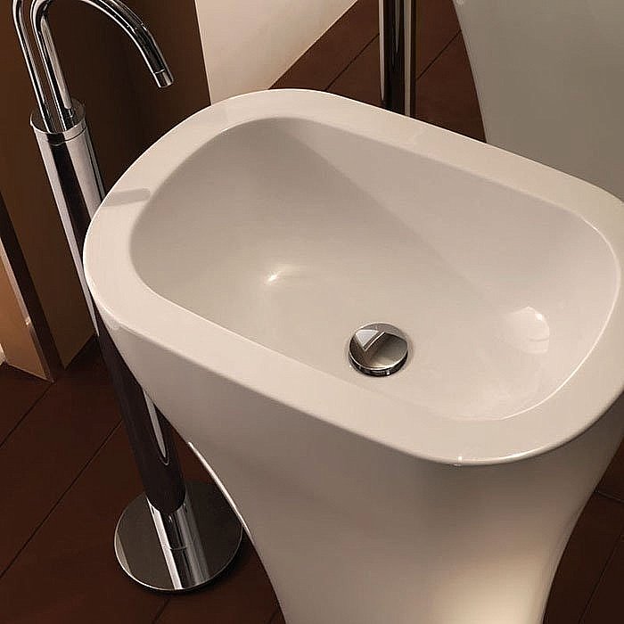 Раковина напольная Kerasan Aquatech 60 374201 белая купить в интернет-магазине Sanbest