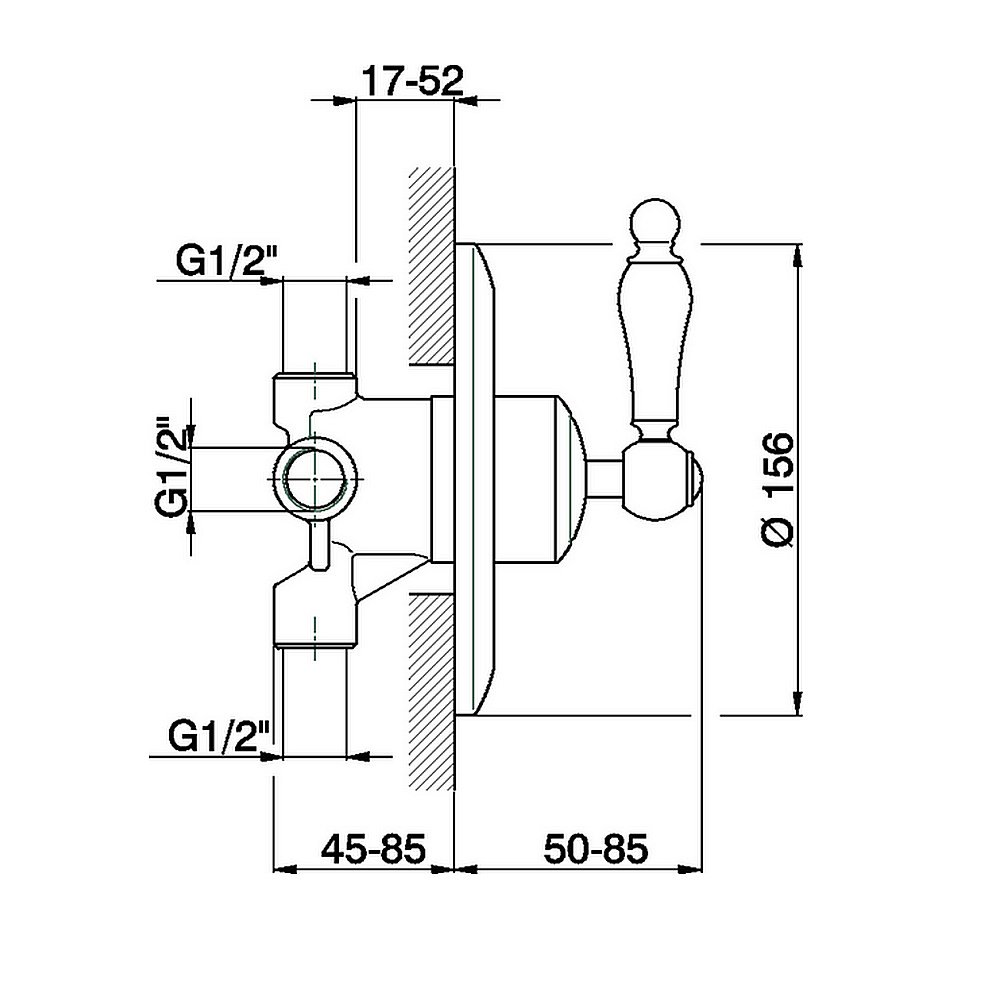 Дивертор Cisal Arcana Toscana TS00027027 для смесителя в интернет-магазине сантехники Sanbest