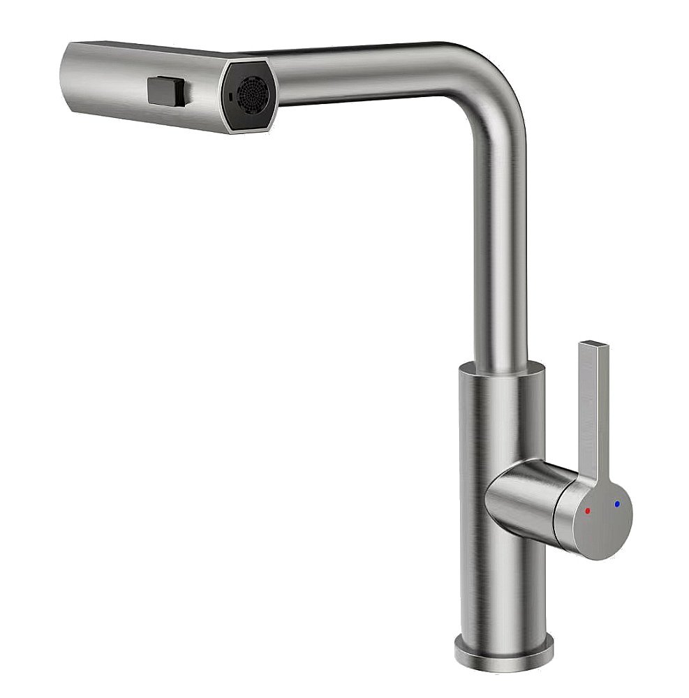 Смеситель для кухни Rush Tinos TI3732-18 сатин купить в интернет-магазине сантехники Sanbest