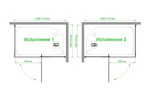 Душевой уголок Royal Bath HPVD RB7110HPVD-T-BL 110х70 прозрачное стекло/черный профиль купить в интернет-магазине Sanbest