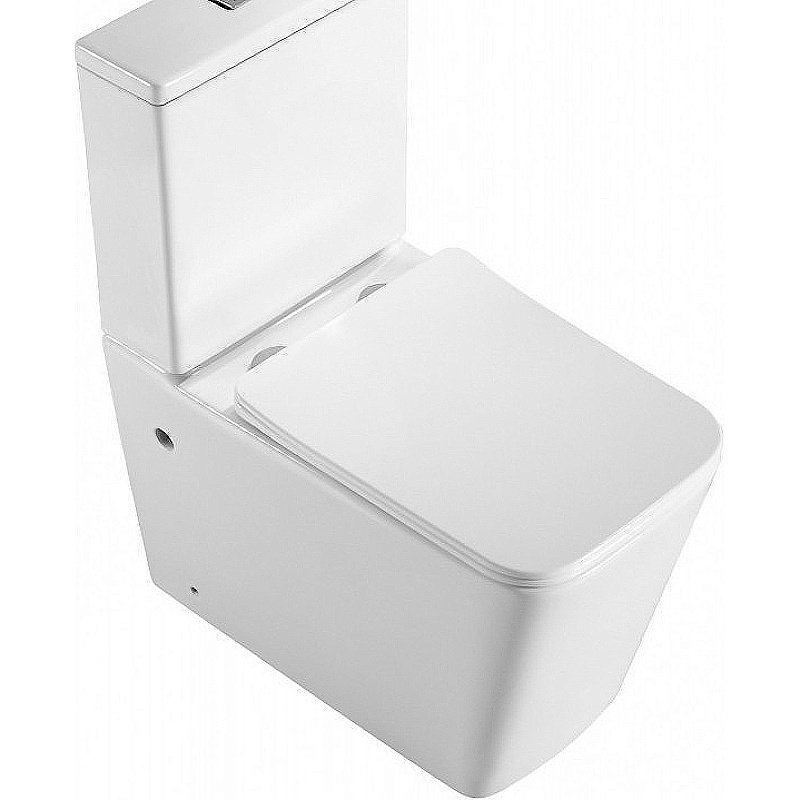 Унитаз-компакт Esbano Duero ESUNDUERW безободковый, с бачком, с крышкой микролифт, белый купить в интернет-магазине Sanbest