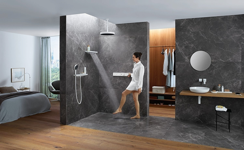 Термостат для душа Hansgrohe RainSelect 15381700 купить в интернет-магазине сантехники Sanbest