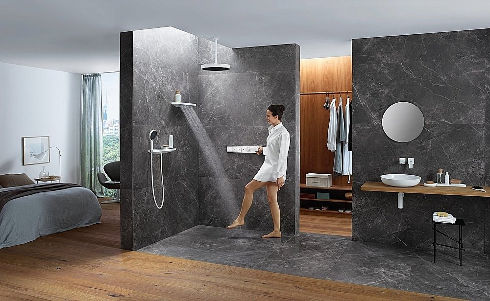 Термостат для душа Hansgrohe RainSelect 15381700 купить в интернет-магазине сантехники Sanbest