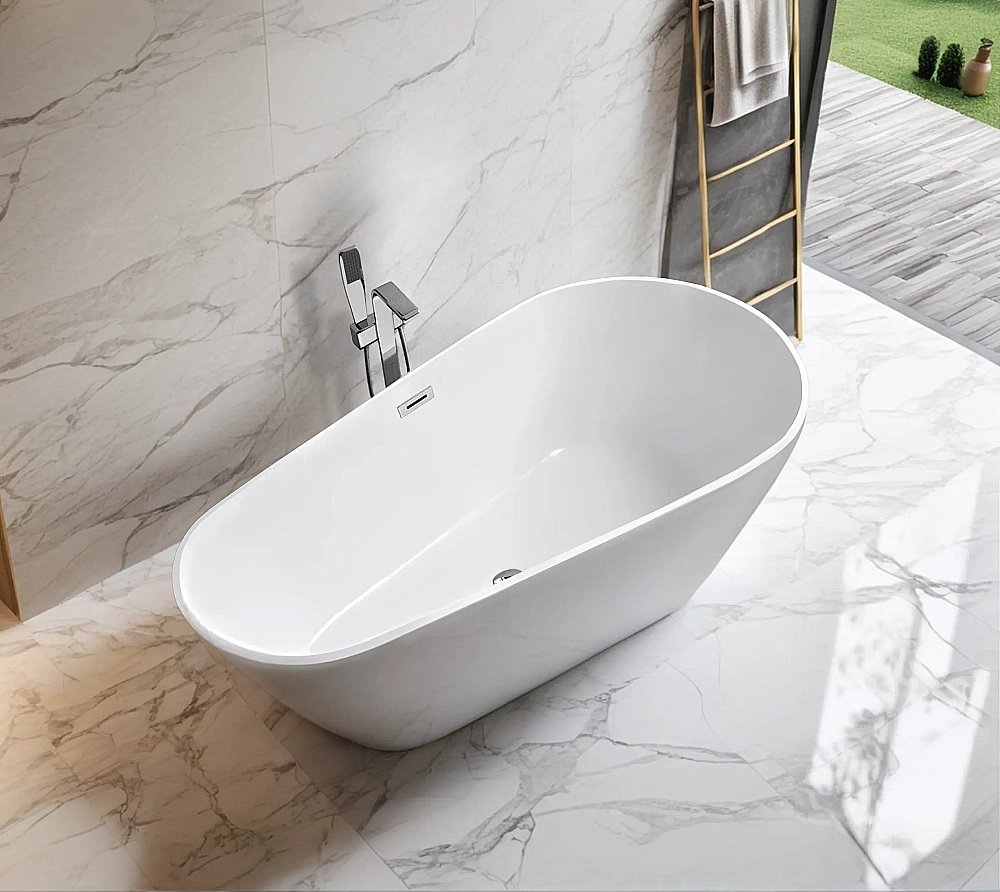 Ванна акриловая CeruttiSpa MIMI 10503 170x80 белая купить в интернет-магазине Sanbest