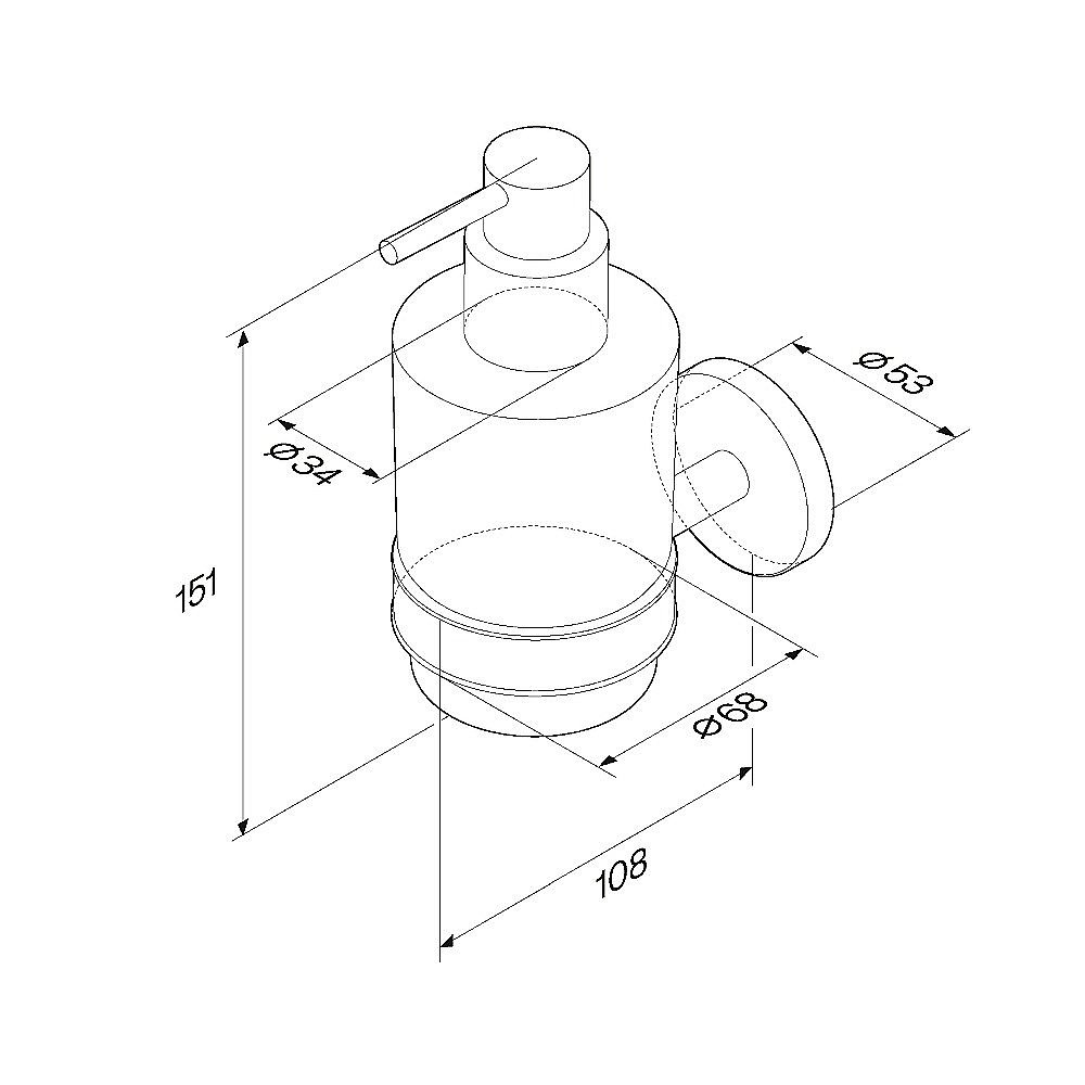 Диспенсер AM.PM X-Joy A85A36922 черный матовый купить в интернет-магазине сантехники Sanbest