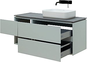 Тумба с раковиной Allen Brau INFINITY 120 папирус матовый для ванной в интернет-магазине Sanbest