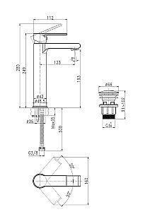 Смеситель для раковины Cersanit BRASKO 63024 купить в интернет-магазине сантехники Sanbest