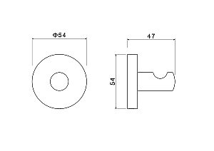 Крючок Aquatek Оберон AQ4201BG золото шлифованное купить в интернет-магазине сантехники Sanbest