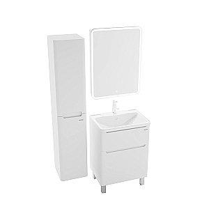 Тумба с раковиной напольная Grossman АДЕЛЬ 60 белая для ванной в интернет-магазине Sanbest