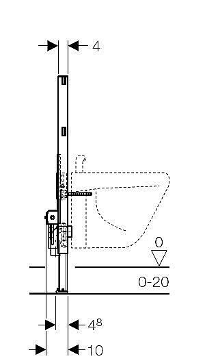 Инсталляция для биде Geberit Duofix 524 купить в интернет-магазине сантехники Sanbest
