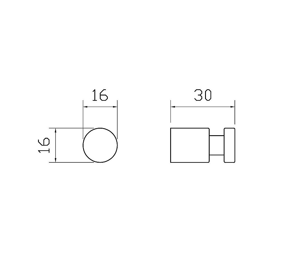 Крючок WONZON & WOGHAND EASY WW-8105-1-MB черный матовый купить в интернет-магазине сантехники Sanbest