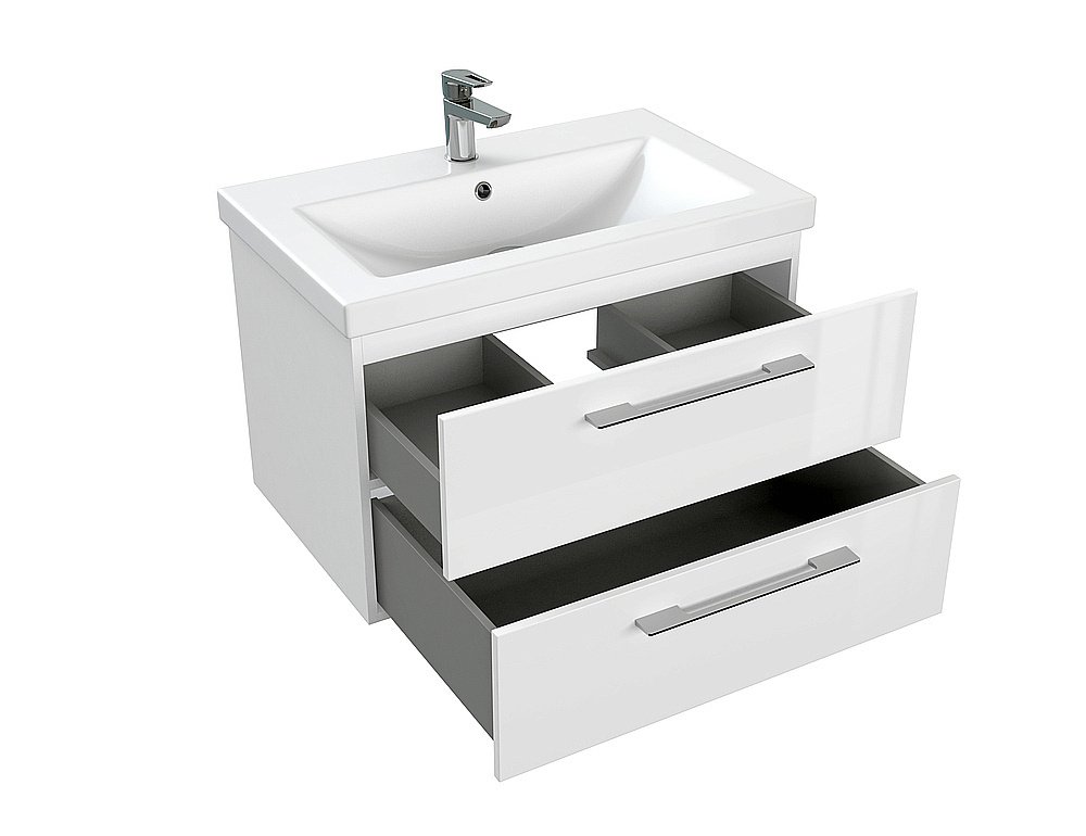 Мебель для ванной подвесная Cersanit LARA 70 белая для ванной в интернет-магазине Sanbest