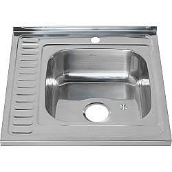 Мойка кухонная с сифоном Melana 006/2 R (*10) чаша справа купить в интернет-магазине сантехники Sanbest