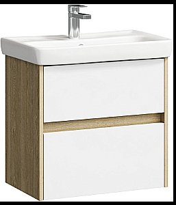 Тумба с раковиной Aqwella City 60 дуб балтийский для ванной в интернет-магазине Sanbest