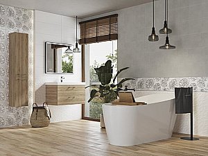 Мебель для ванной подвесная Cersanit LARA 70 орех для ванной в интернет-магазине Sanbest