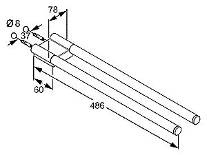Полотенцедержатель Kludi A-XES 4897705 купить в интернет-магазине сантехники Sanbest