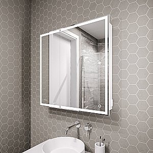 Зеркальный шкаф Grossman Меркадо 70 207008 белый купить в интернет-магазине сантехники Sanbest