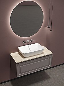 Тумба с раковиной Sancos Very 100 со столешницей, Doha Soft для ванной в интернет-магазине Sanbest