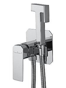 Смеситель с гигиеническим душем встраиваемый WONZON & WOGHAND DIAMOND, Хром (WW-88829011-CR) купить в интернет-магазине сантехники Sanbest