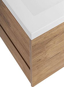 Тумба с раковиной Art&Max Family-M 100 напольная, дуб харбор золотой для ванной в интернет-магазине Sanbest