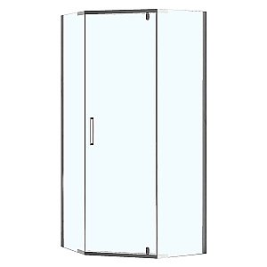 Душевое ограждение Loranto NEO CS-22108 100x100 прозрачное стекло/профиль серебро купить в интернет-магазине Sanbest