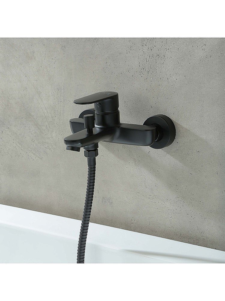 Cмеситель для ванны Aquatek Ника AQ1840MB черный матовый купить в интернет-магазине сантехники Sanbest