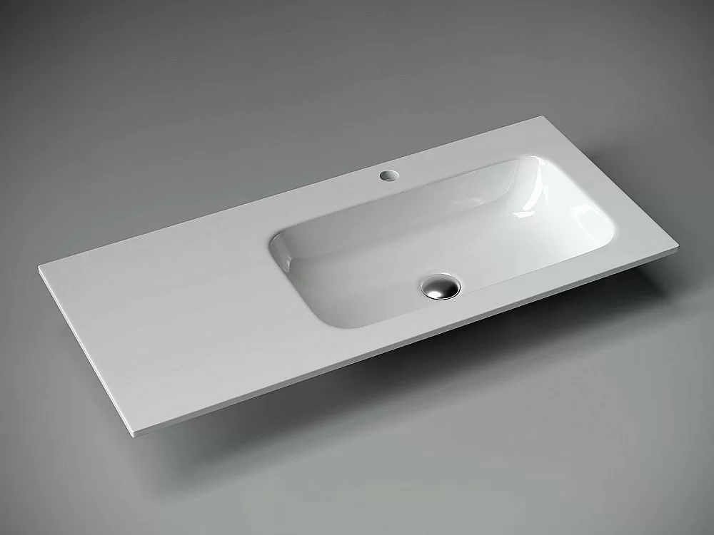 Раковина Ceramica Nova Grace CN7015 чаша справа белая купить в интернет-магазине Sanbest