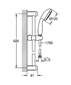 Душевой гарнитур Grohe Tempesta New 27644001 купить в интернет-магазине сантехники Sanbest