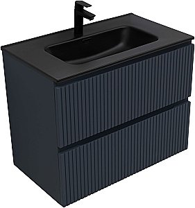 Тумба с раковиной Aquanet Джейн (Flat) 335429/329255 80 маренго для ванной в интернет-магазине Sanbest