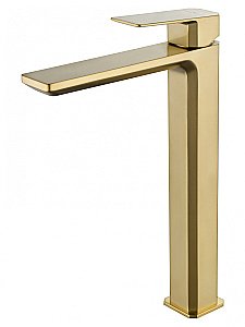 Смеситель для раковины высокий WONZON & WOGHAND DIAMOND, Брашированное золото (WW-88239011- BG ) купить в интернет-магазине сантехники Sanbest
