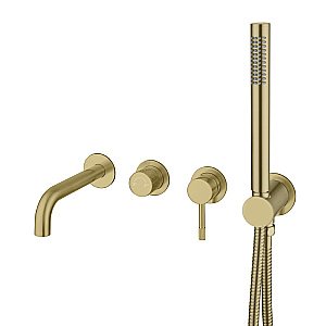 Смеситель для ванны Boheme Uno 464-3-MG золото матовое купить в интернет-магазине сантехники Sanbest