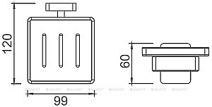 Мыльница Aquanet 246599 купить в интернет-магазине сантехники Sanbest