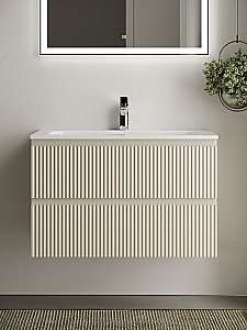 Тумба с раковиной Sancos SNOB R SNR80CE 80 Beige Soft для ванной в интернет-магазине Sanbest