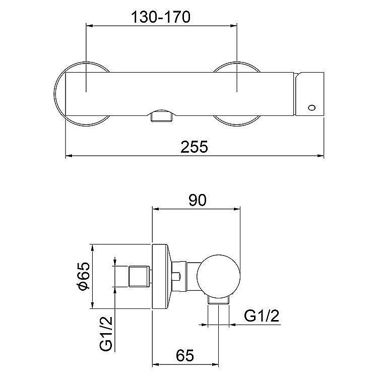 Смеситель для душа Webert One-B NB870102015 купить в интернет-магазине сантехники Sanbest