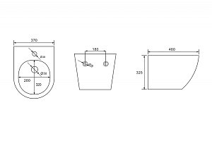 Биде ABBER Bequem AC1150 купить в интернет-магазине Sanbest