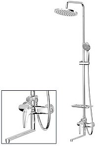 Душевая система Lemark Linara LM0462CF хром купить в интернет-магазине сантехники Sanbest