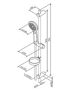 Душевой гарнитур AM.PM Inspire 2.0 F0150A000 купить в интернет-магазине сантехники Sanbest