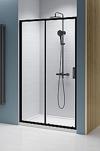 Душевая дверь Radaway Premium Pro Black DWJ 160 стекло прозрачное/профиль черный матовый купить в интернет-магазине Sanbest