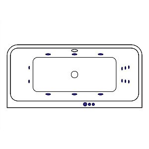 Ванна акриловая EXCELLENT Arana SMART WAEX.ARA18.SMART.GL 180x85 белая с гидромассажем купить в интернет-магазине Sanbest