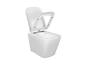 Унитаз подвесной AQUATEK ДЕЛЬТА AQ1911-00 белый, безободковый, с крышкой микролифт купить в интернет-магазине Sanbest