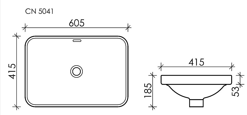 Раковина Ceramica Nova Element 605 CN5041 купить в интернет-магазине Sanbest