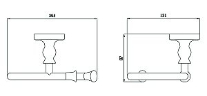 Крючок Rush Crete CR35210 купить в интернет-магазине сантехники Sanbest